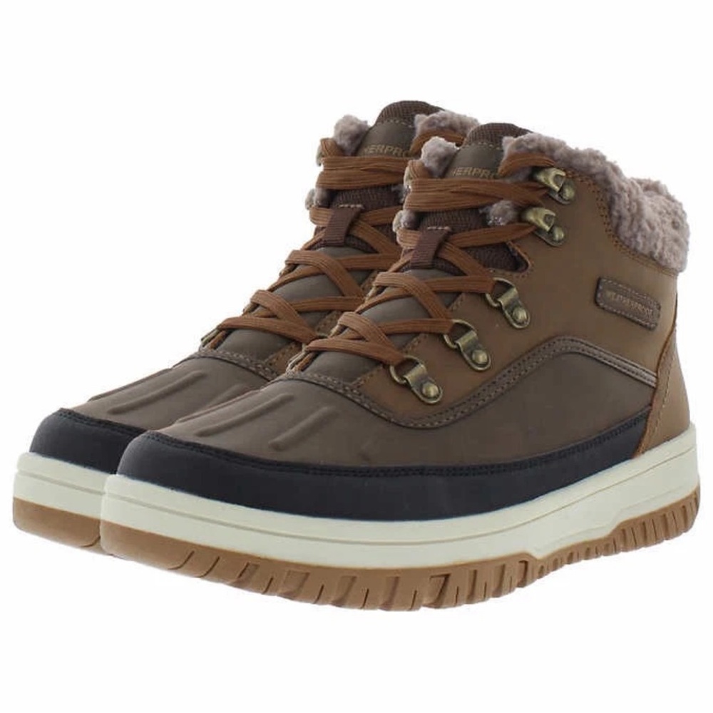 Weatherproof Men's Slope Lace-Up Sneaker Boot, Brown,
